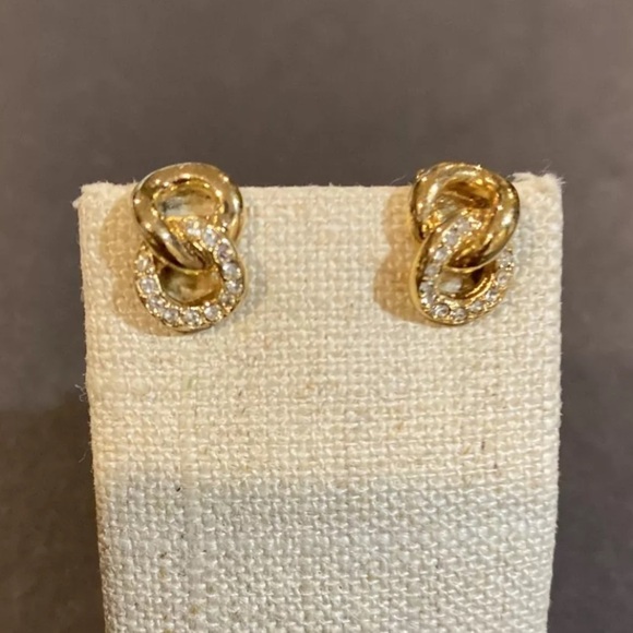Authentic vintage Christian Dior clip on earrings - Picture 1 of 7